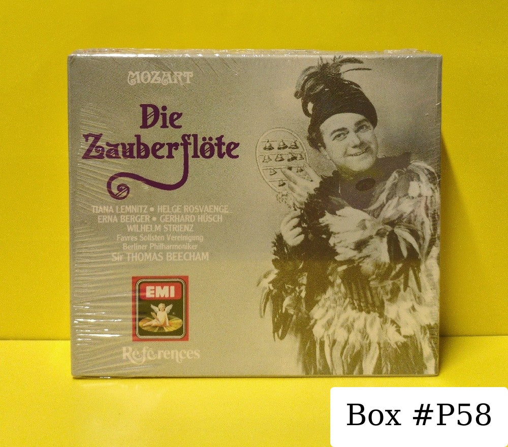 Mozart - Tiana Lemnitz, Helge Rosvaenge, Erna Berger, Gerhard Hüsch, Wilhelm Strienz, Berliner Philharmoniker, Sir Thomas Beecham - Die Zauberflote - 1989 - CHS 7 61034 2 - New - Sealed - CDs - 2xCD Box Set - Reissue - Remastered - UK & European Import