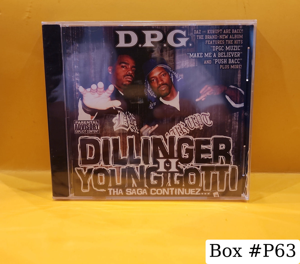 D.P.G. - Dillinger & Young Gotti II: Tha Saga Continuez... - 2005 - GA-80122 New - Sealed - CDs