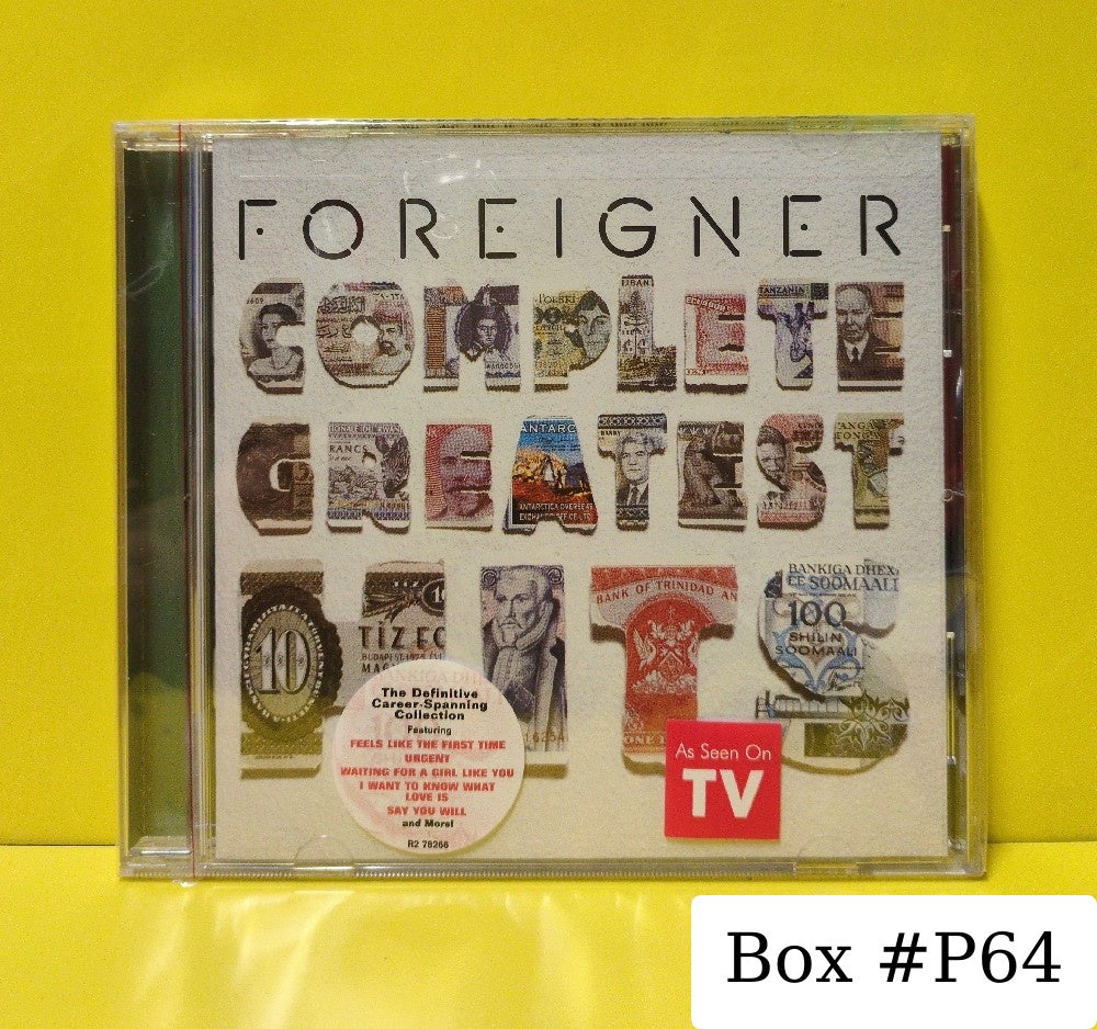 Foreigner - Complete Greatest Hits - 2002 - R2 78266 - New - Sealed - CDs - Remastered