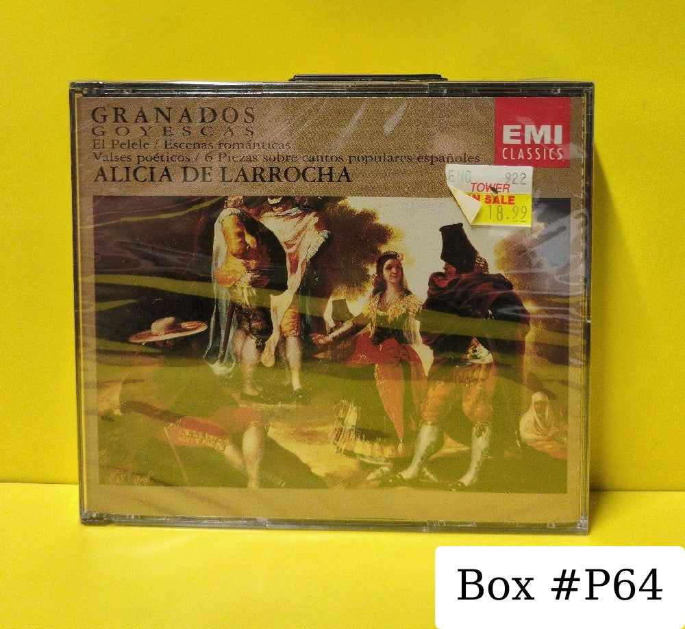 Granados, Alicia De Larrocha - Goyescas • El Pelele • Escenas Románticas • Valses Poéticos • 6 Piezas Sobre Cantos Populares Españoles  - 1992 - CMS 7 64524 2 - New - Sealed - CDs - 2xCD