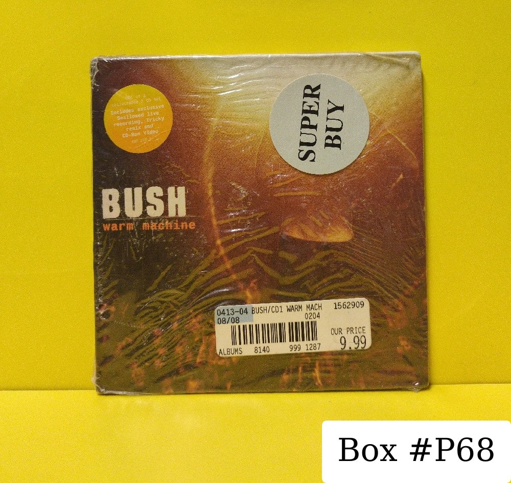 Bush - Warm Machine - 2000 - 497 275-2 - New - Sealed - CDs - CD Single - Enhanced - CD 1 - UK Import