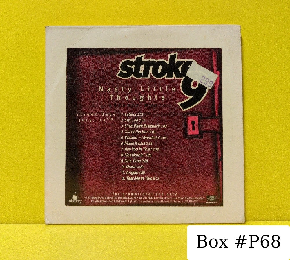 Stroke 9 - Nasty Little Thoughts - 1999 - U3P-1591 - Used - VG++ - CDs - Promo - Advance Copy