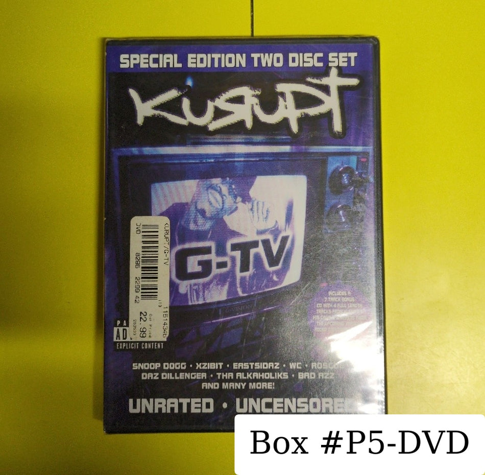 Kurupt - G-TV - 2002 - 04509 - New - Sealed - CDs - DVD/CD Set