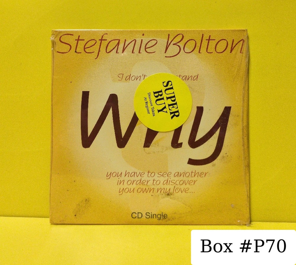 Stefanie Bolton - Why? - 1996 - 74538-2 - New - Sealed - CDs - CD Single - Cardsleeve