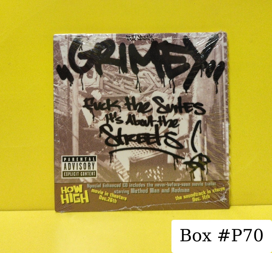 Various - Grimey: Fuck The Suites, It's About The Streets - 2001 - DEFR 15444-2 - New - Sealed - CDs - Enhanced - Promo - Cardboard Sleeve