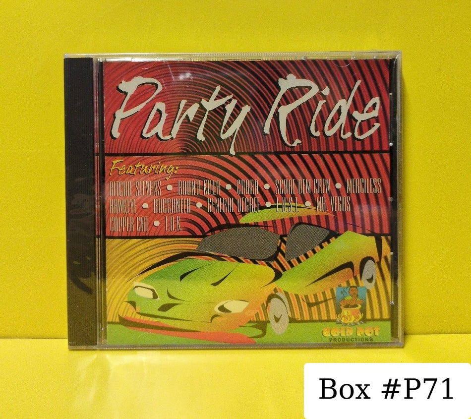 Various - Party Ride - 1998 - GP-2079 - New - Sealed - CDs - Jamaica Import