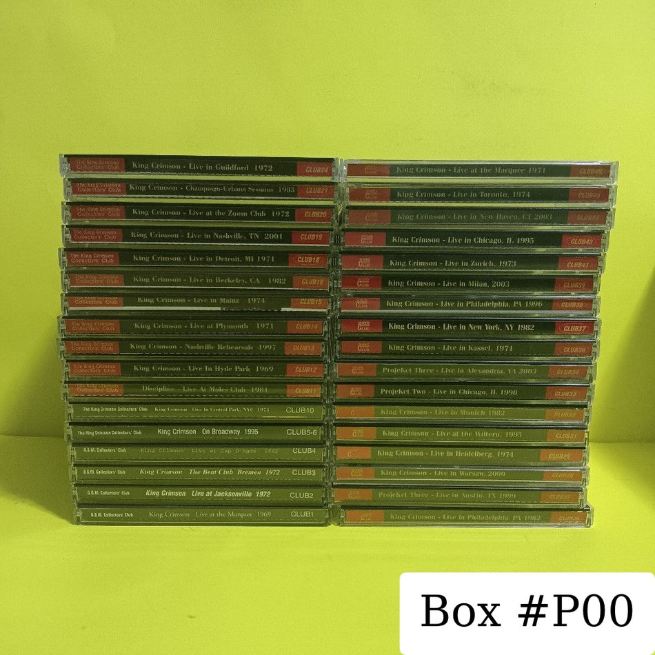 King Crimson - Crimson Club Live CD Lot Of 34x - CLUB1 - CLUB46 - Used - EX - CDs