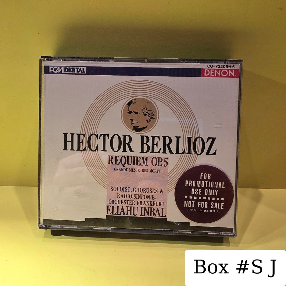 Hector Berlioz, Eliahu Inbal, Radio-Sinfonie-Orchester Frankfurt - Requiem Op. 5 (Grande Messe Des Morts) Promo  - 1989 - CO-73205-6 - Used - NM - CDs