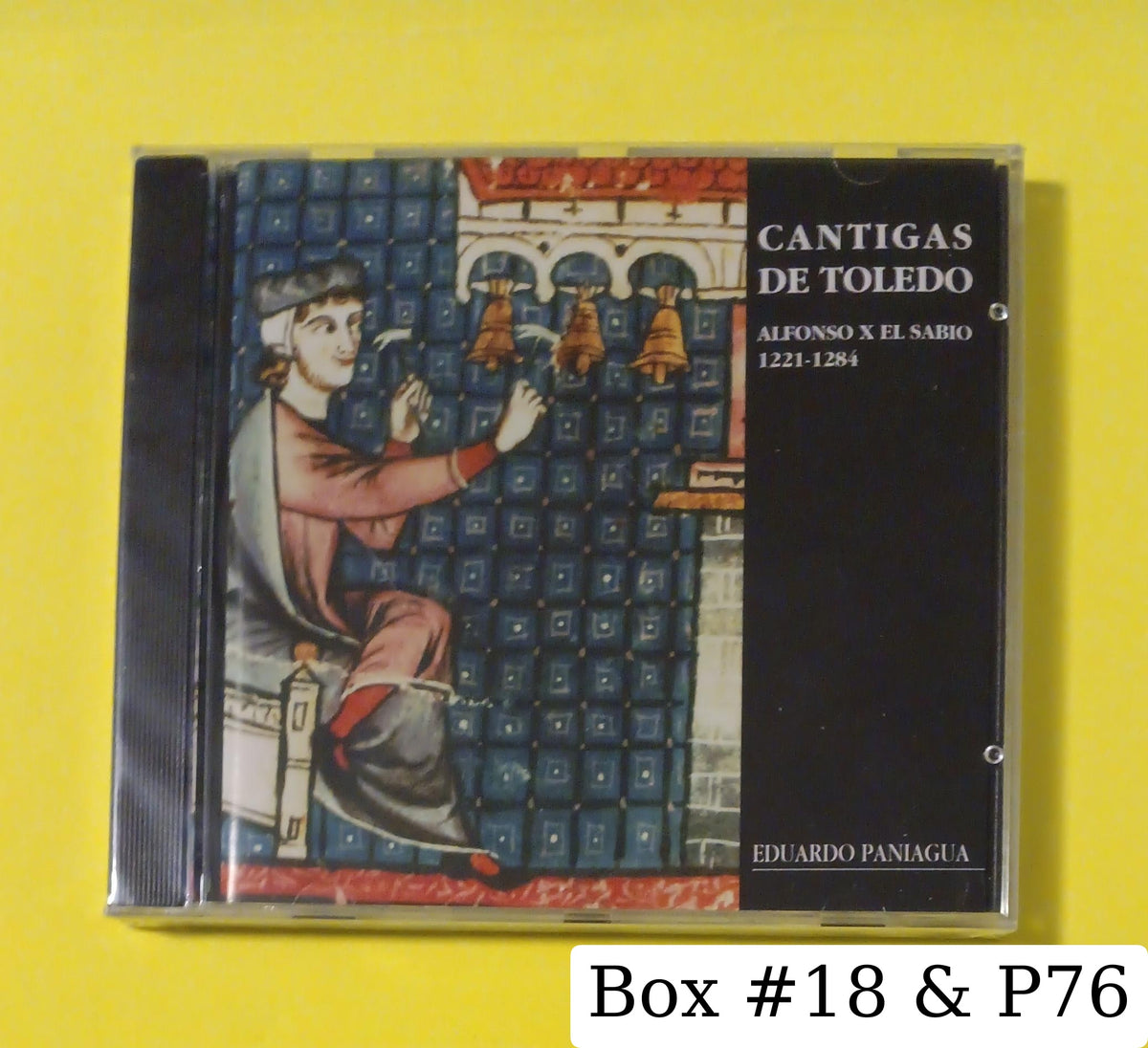 Eduardo Paniagua - Cantigas De Toledo - 1994 - CD-010 New - Sealed - CDs