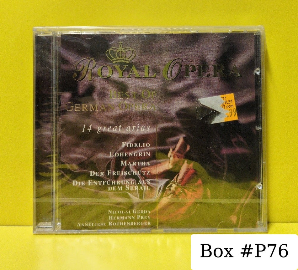 Nicolai Gedda, Hermann Prey, Anneliese Rothenberger - Best Of German Opera 14 Great Arias - 1995 - RO 862212 - New - Sealed - CDs - European Import
