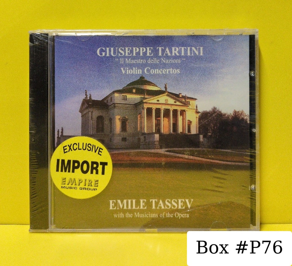 Giuseppe Tartini, Emile Tassev - Violin Concertos  - 2001 - 16812 - New - Sealed - CDs