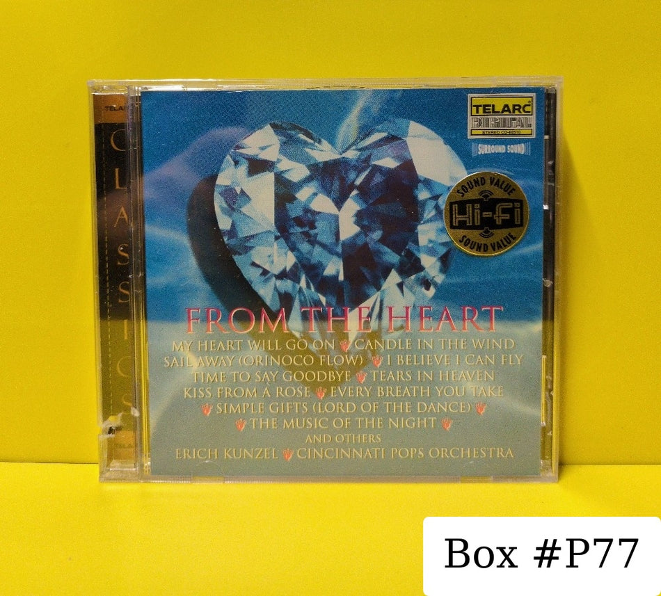 Erich Kunzel, Cincinnati Pops Orchestra - From The Heart - 1998 - CD-80510 - New - Sealed - CDs