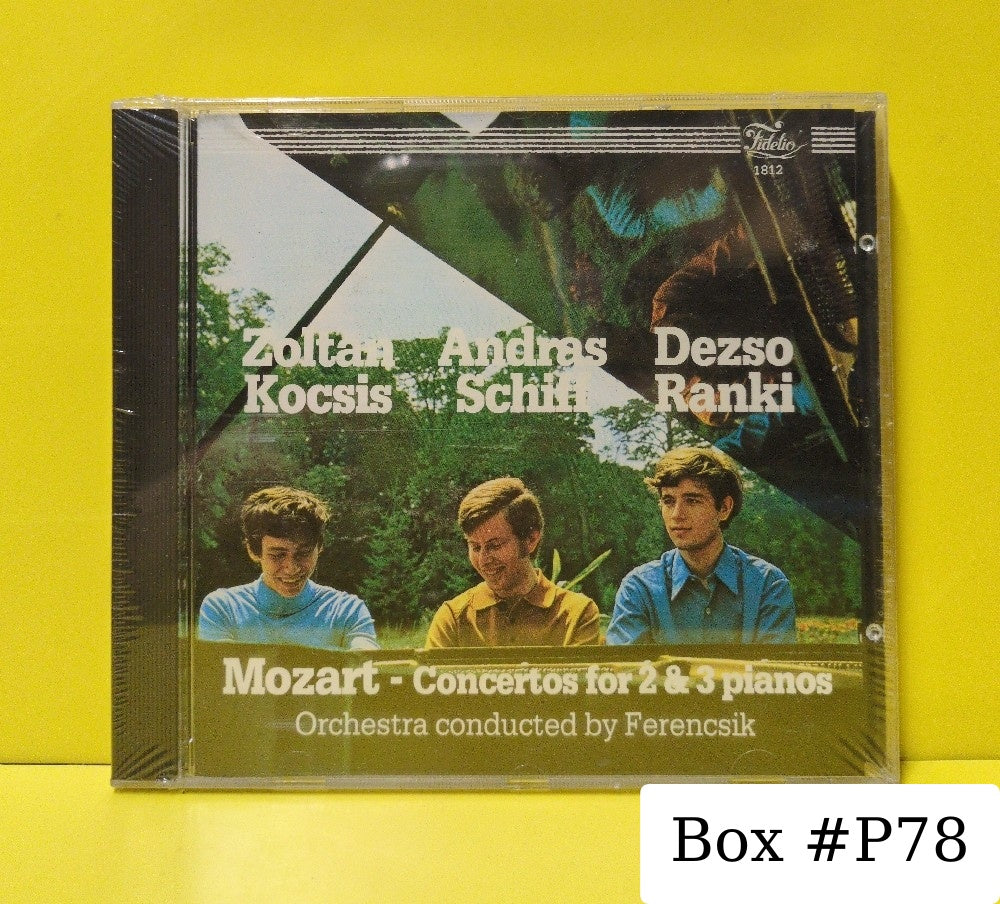 Mozart - Zoltan Kocsis, Andras Schiff, Dezso Ranki, Hungarian State Orchestra, Janos Ferencsik - Concertos For 2 & 3 Pianos - 1985 - 1812 - New - Sealed - CDs - Netherlands Import