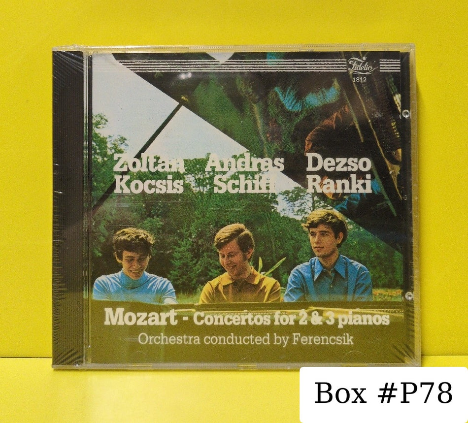 Mozart - Zoltan Kocsis, Andras Schiff, Dezso Ranki, Hungarian State Orchestra, Janos Ferencsik - Concertos For 2 & 3 Pianos - 1985 - 1812 - New - Sealed - CDs - Netherlands Import