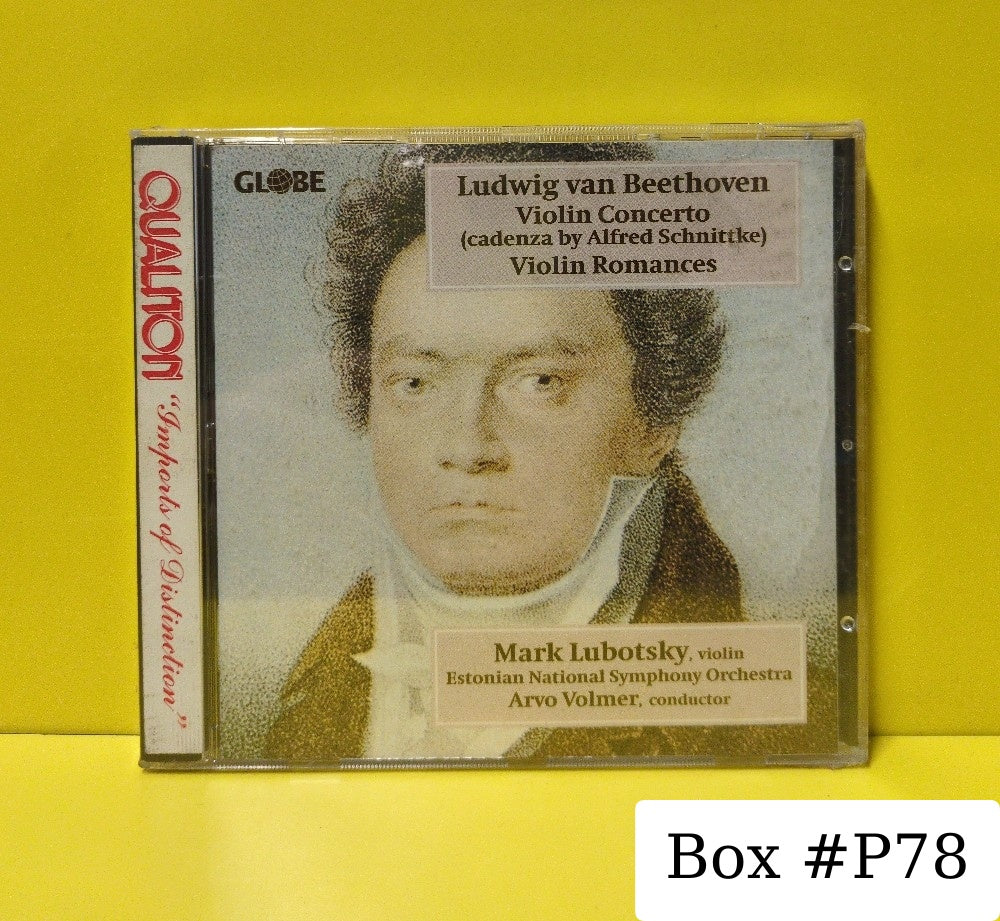 Ludwig van Beethoven - Mark Lubotsky, Arvo Volmer, Estonian National Symphony Orchestra - Violin Concerto • Romances - 1996 - GLO 5155 - New - Sealed - CDs - European Import