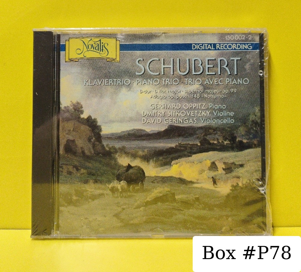 Schubert, Gerhard Oppitz, Dmitry Sitkovetsky, David Geringas - Klaviertrio = Piano Trio = Trio Avec Piano - 1985 - 150 002-2 - New - Sealed - CDs - Switzerland Import