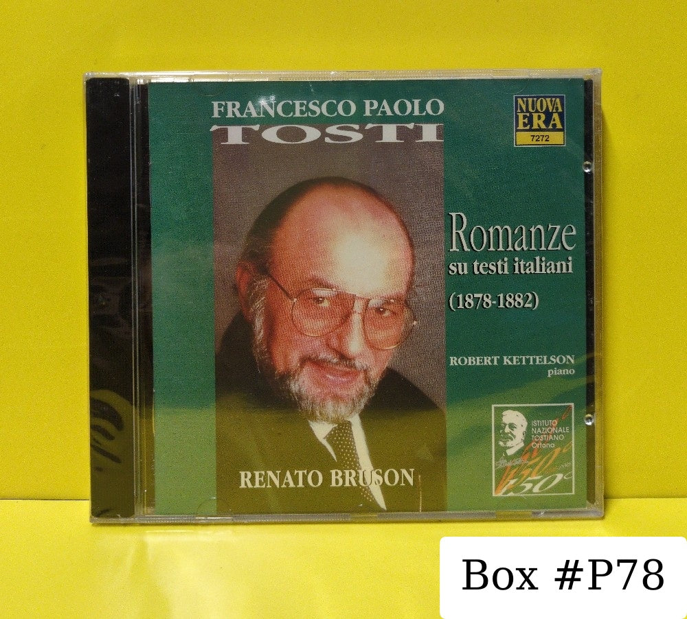 Francesco Paolo Tosti, Renato Bruson, Robert Kettelson - Romance Su Testi Italiani - 1997 - 7272 - New - Sealed - CDs - Italy Import