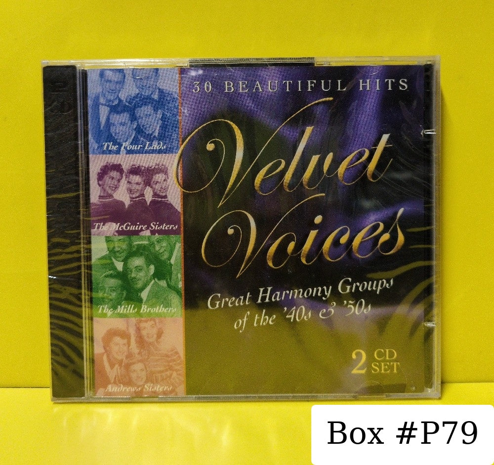 Various - Velvet Voices (Great Harmony Groups Of The '40 & '50s) - 2000 - H010-27 - New - Sealed - CDs - 2xCD