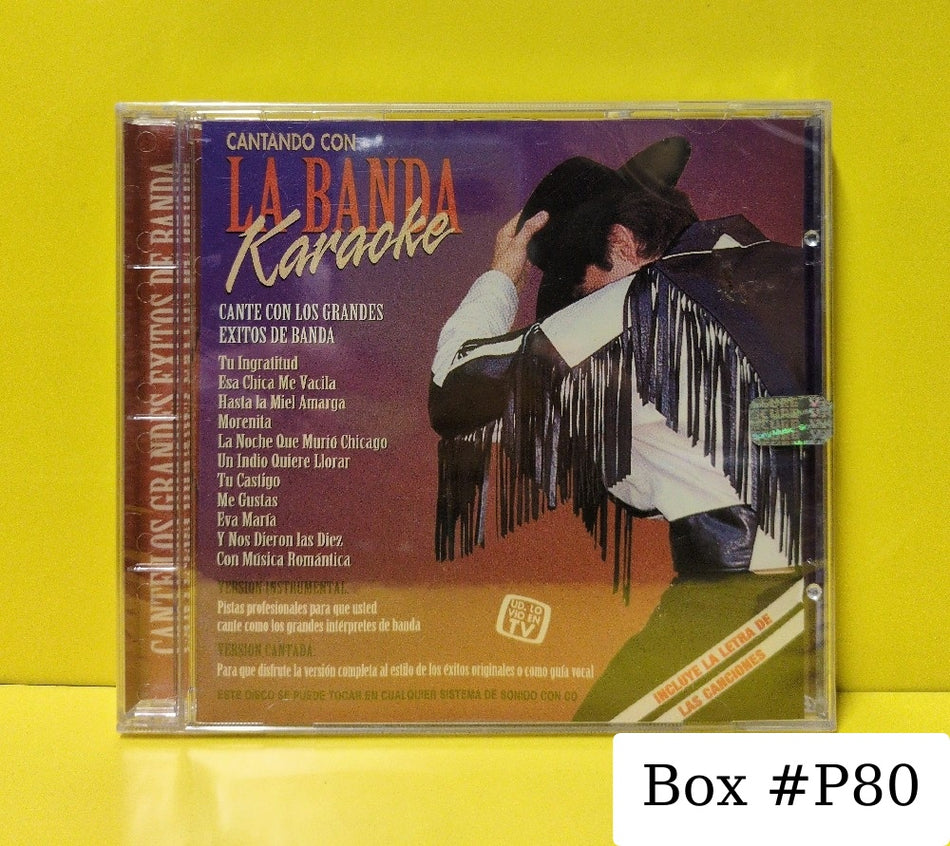Various - Cantando Con La Banda Karaoke - 1995 - CDA-81709 - New - Sealed - CDs