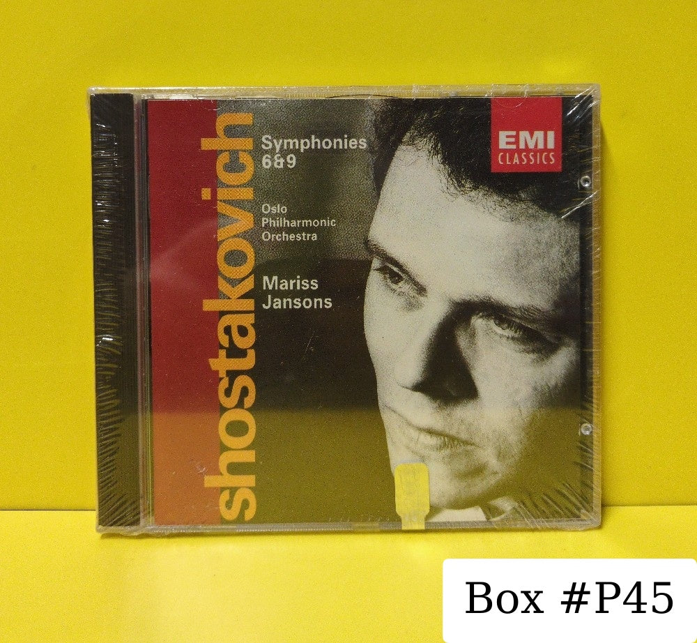 Shostakovich, Oslo Philharmonic Orchestra, Mariss Jansons - Symphonies 6 & 9 - 1992 - CDC 7 54339 2 - New - Sealed - CDs - European Import