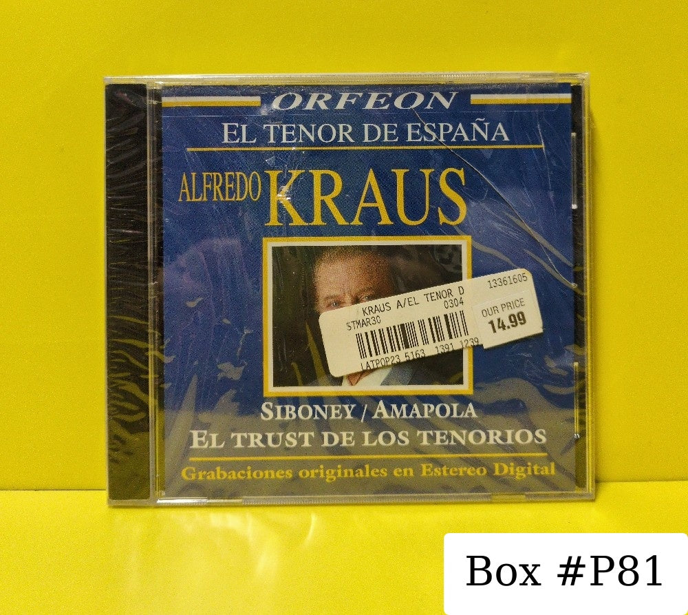 Alfredo Kraus - El Tenor De Espana - 2003 - CDL-16478 - New - Sealed - CDs - Mexican Import