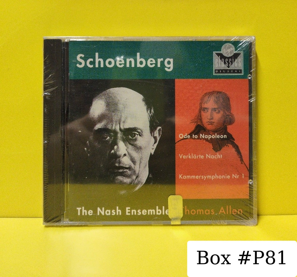 Schoenberg, The Nash Ensemble, Thomas Allen - Ode To Napoleon / Verklärte Nacht / Kammersymphonie Nr 1 - 1991 - 0777 7 59057 2 4 - New - Sealed - CDs - UK Import