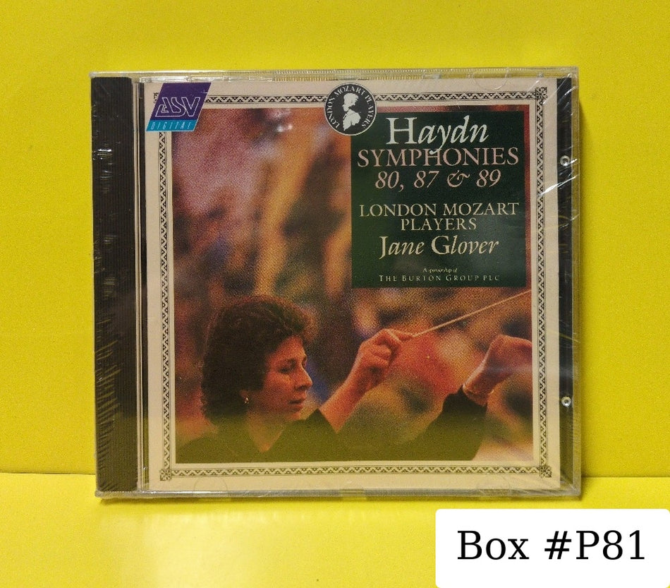 Haydn, London Mozart Players, Jane Glover - Symphonies 80, 87 & 89 - 1988 - CD DCA 635 - New - Sealed - CDs - UK Import