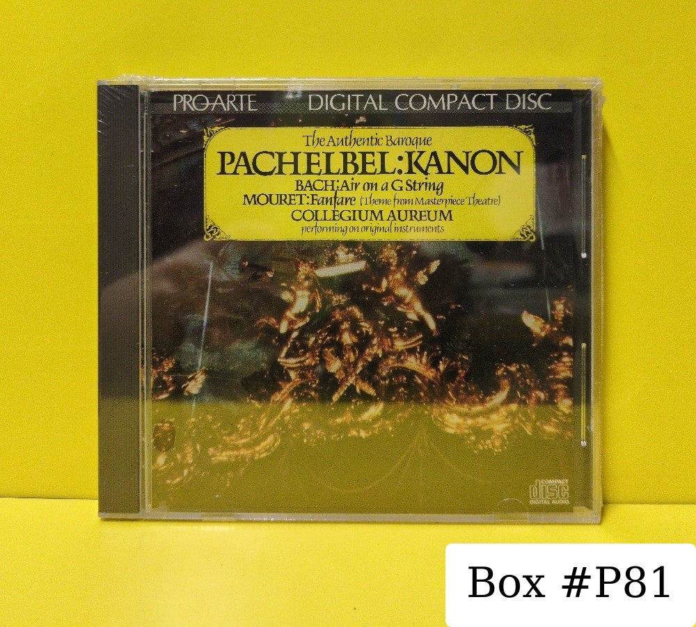 Pachelbel, Bach, Mouret, Collegium Aureum - The Authentic Baroque - 1984 - CDD 215 - New - Sealed - CDs - Japan Import