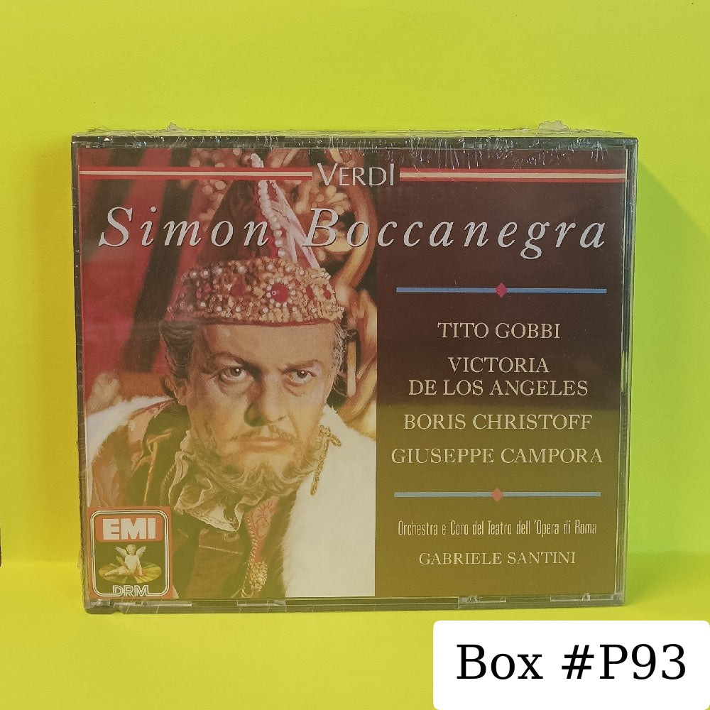 Verdi: Victoria De Los Angeles - Gobbi - Christoff - Santini - Simon Boccanegra - CMS 7 63513 2 - New - Sealed - CDs
