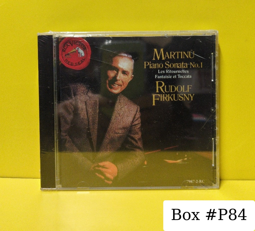 Martinů  /  Rudolf Firkusny - Piano Sonata No.1 • Les Ritournelles • Fantaisie Et Toccata - 1989 - 7987-2-RC - New - Sealed - CDs