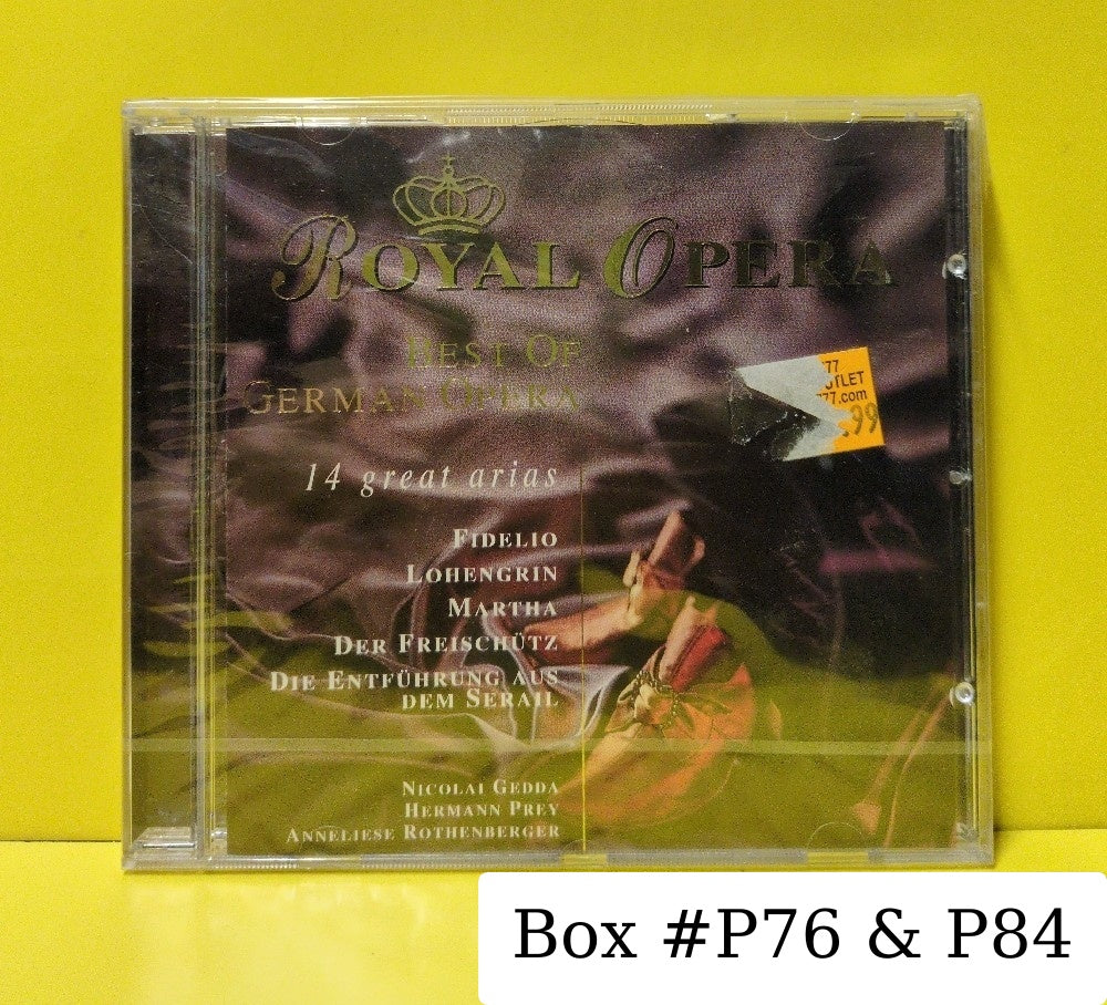 Nicolai Gedda, Hermann Prey, Anneliese Rothenberger - Best Of German Opera 14 Great Arias - 1995 - RO 862212 - New - Sealed - CDs - European Import