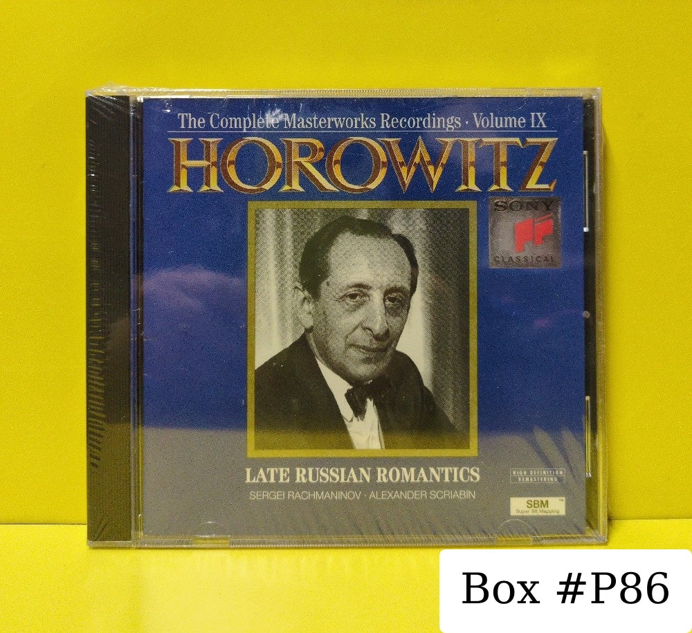 Horowitz, Sergei Rachmaninov, Alexander Scriabin - Late Russian Romantics - 1993 - SK 53472 - New - Sealed - CDs - Remastered
