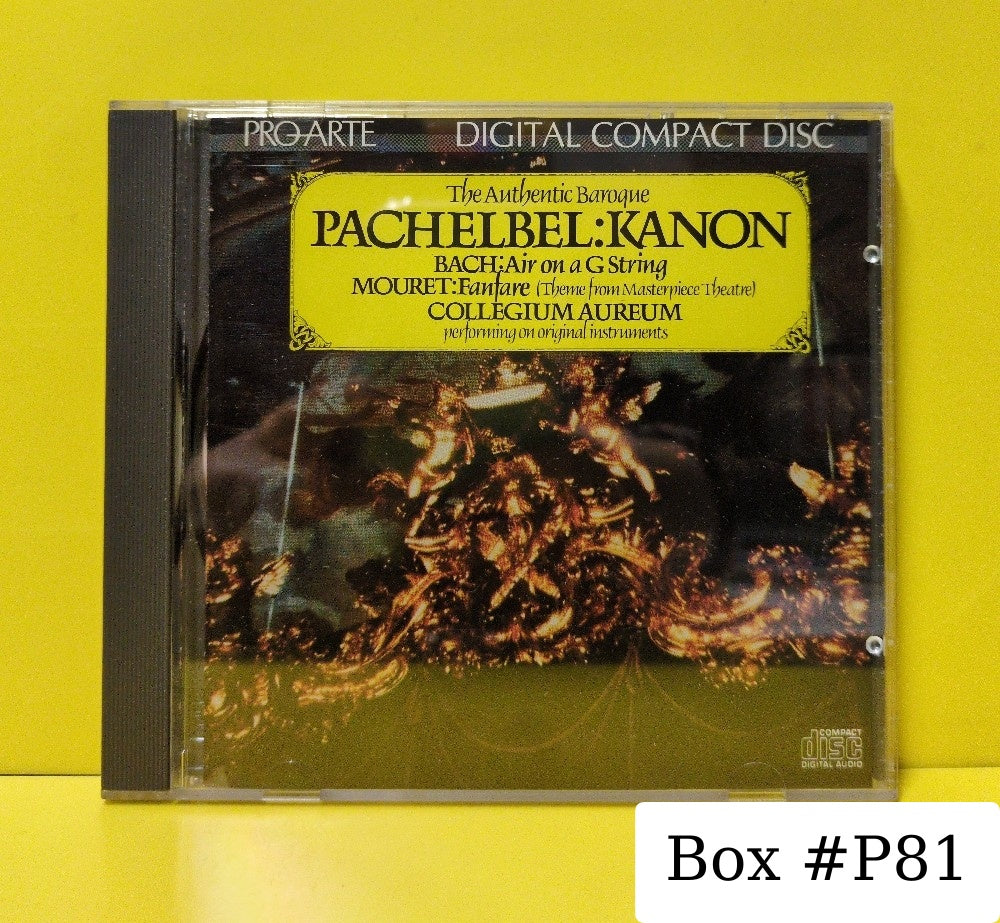 Pachelbel, Bach, Mouret, Collegium Aureum - The Authentic Baroque - 1984 - CDD 215 - Used - EX - CDs - Japan Import