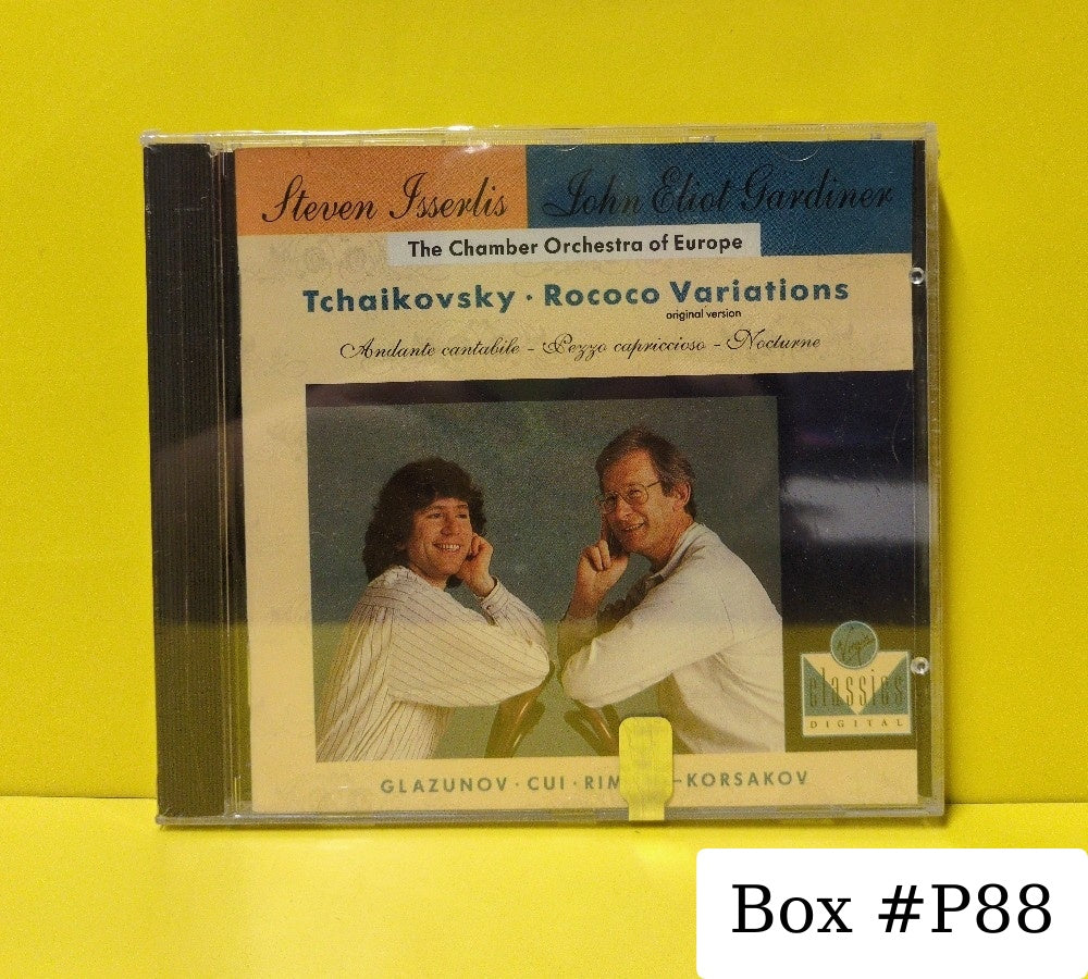 Tchaikovsky, Glazunov, Cui, Rimsky-Korsakov, Steven Isserlis, John Eliot Gardiner, The Chamber Orchestra Of Europe - Rococo Variations (Original Version) / Andante Cantabile - 1990 - VC 7 91134-2/0777 7 59595 2 9 - New - Sealed - CDs - European Import