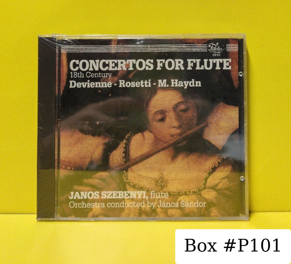 Devienne, Rosetti, M. Haydn, The Budapest Philharmonic Orchestra, Janos Sandor, Janos Szebenyi, Lorant Kovacs - Concertos For Flute - 1810 - New - Sealed - CDs - European Import