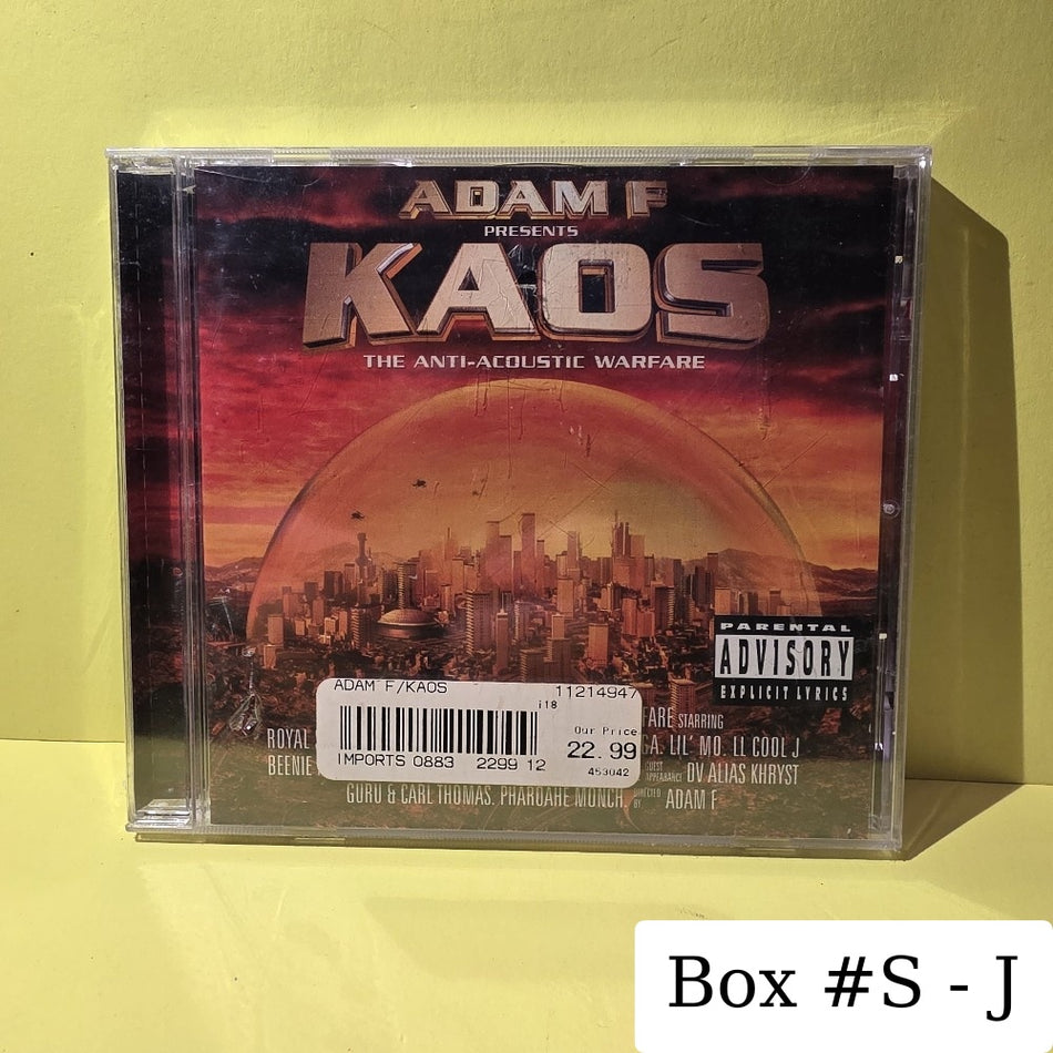 Adam F - Kaos: The Anti-Acoustic Warfare - 2001 - 7243 5 34250 2 9 - New - Sealed - CDs