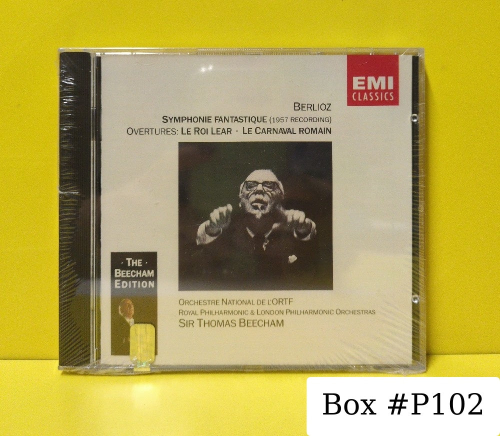 Berlioz, Beecham, Orchestra National De L'ORTF, Royal Philharmonic, London Philharmonic - Symphonies Fantastique (1957 Recording) - Overtures: Le Roi Lear - Le Carnival Romain - 1991 - CDM 7 64032 2 - New - Sealed - CDs