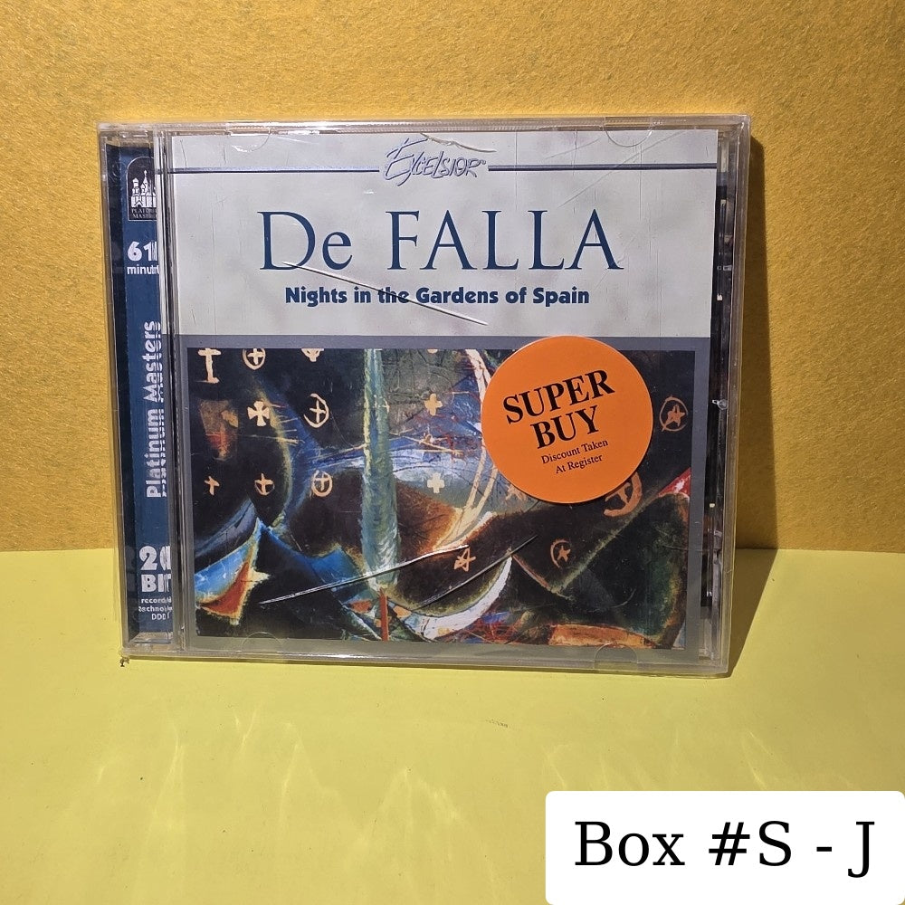 De Falla,  Tbilisi Symphony Orchestra, Jansug Kakhidze - Nights In The Gardens Of Spain - 1996 - EXL-31046 - New - Sealed - CDs