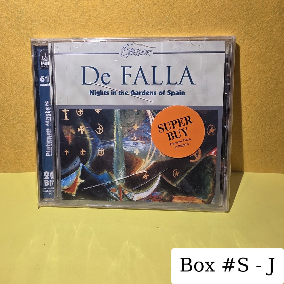De Falla,  Tbilisi Symphony Orchestra, Jansug Kakhidze - Nights In The Gardens Of Spain - 1996 - EXL-31046 - New - Sealed - CDs