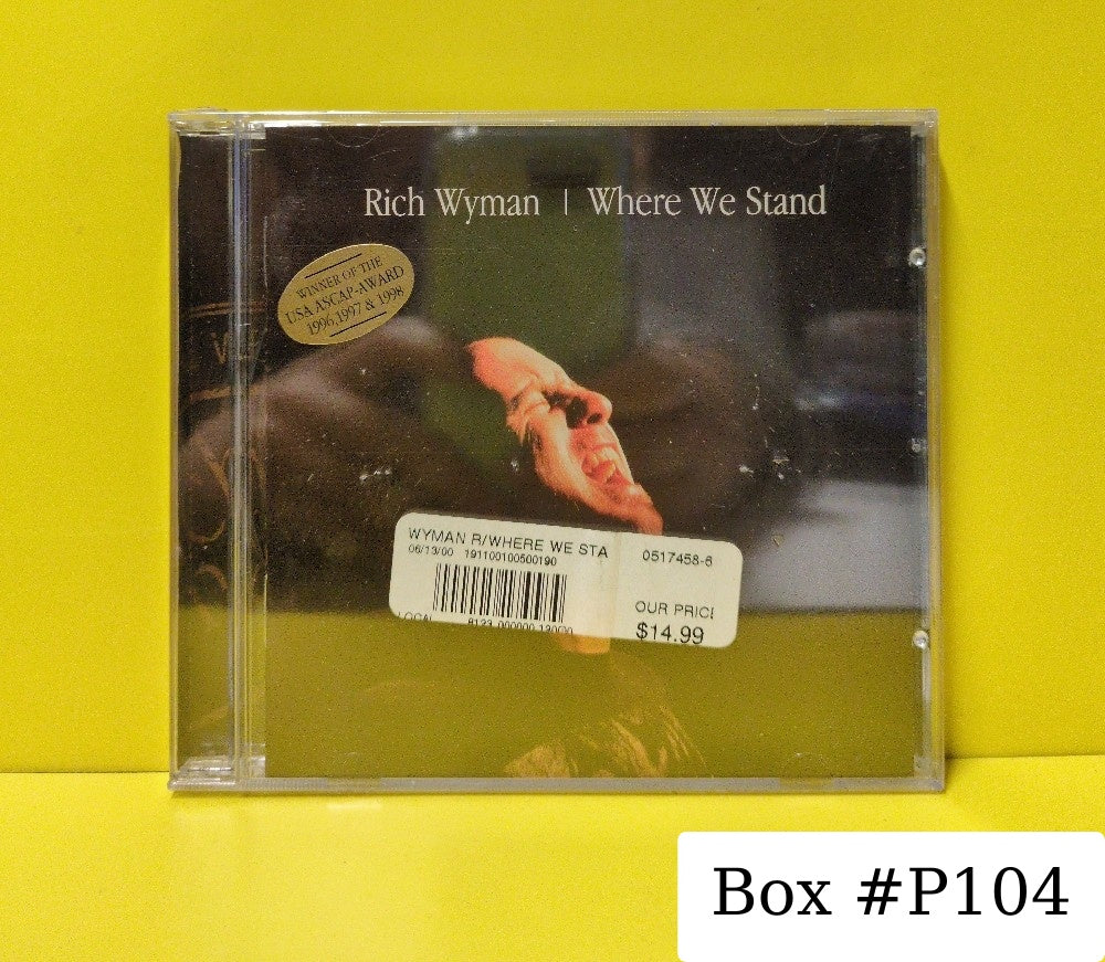 Rich Wyman - Where We Stand - 1999 - NRM 990401 - New - Sealed - CDs - Netherlands Import