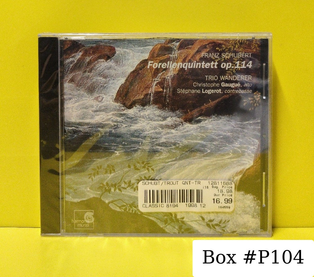Franz Schubert, Trio Wanderer, Christophe Gaugué, Stéphane Logerot, Hummel - Forellenquintett Op.114 - 2003 - HMC 901792 - New - Sealed - CDs - European Import