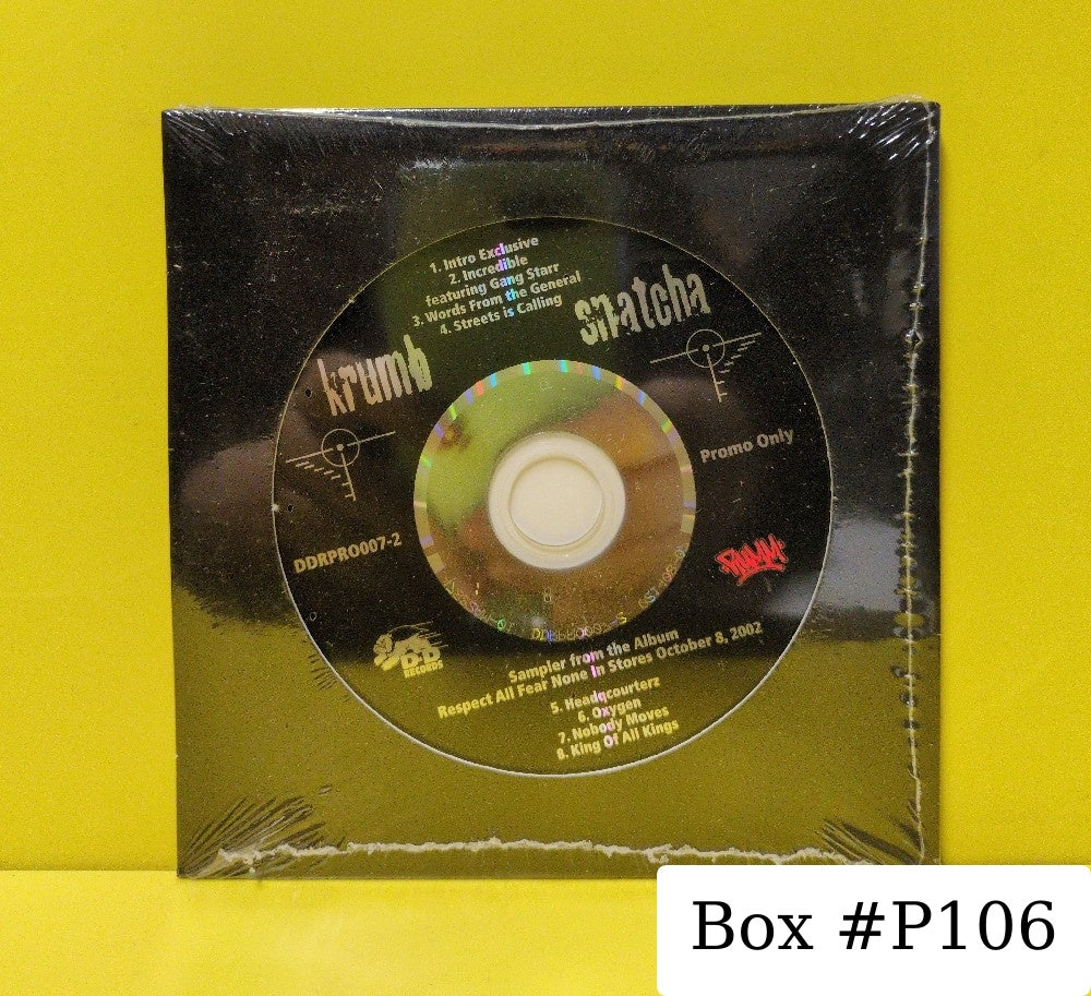 Krumb Snatcha - Respect All Fear None - 2002 - DDRPRO007-2 - New - Sealed - CDs - Promo - Sampler
