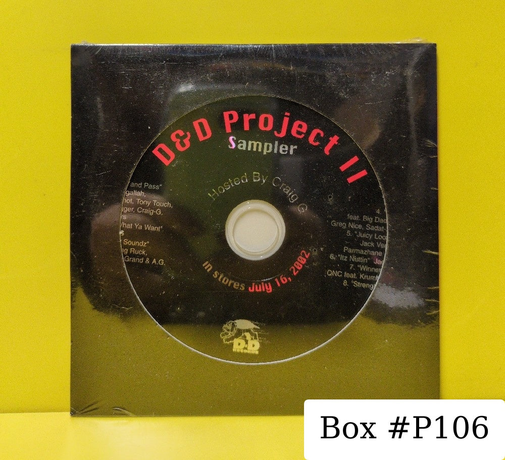 Craig G, Various - D&D Project II Sampler - 2002 - New - Sealed - CDs