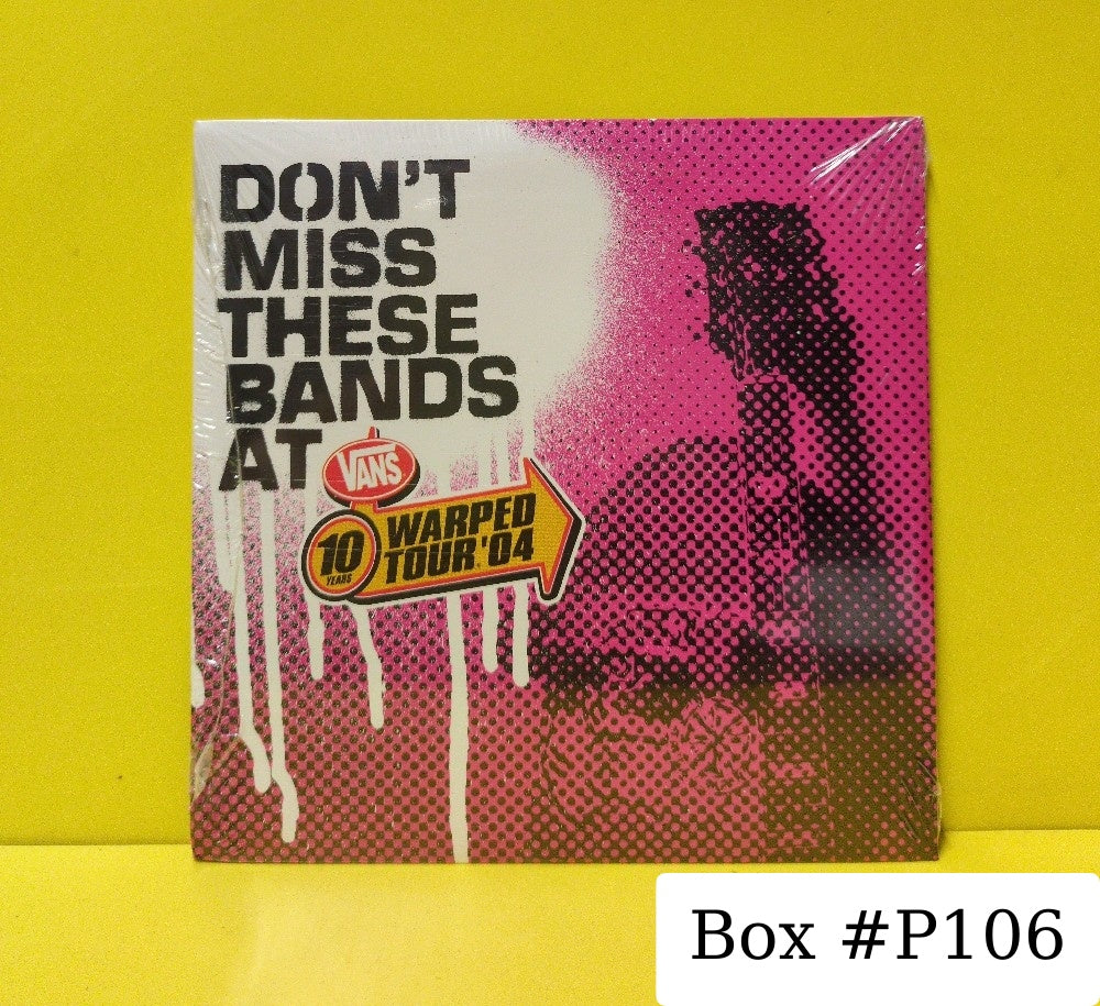 Various - Don't Miss These Bands At Warped Tour '04 - 2004 - New - Sealed - CDs - Promo