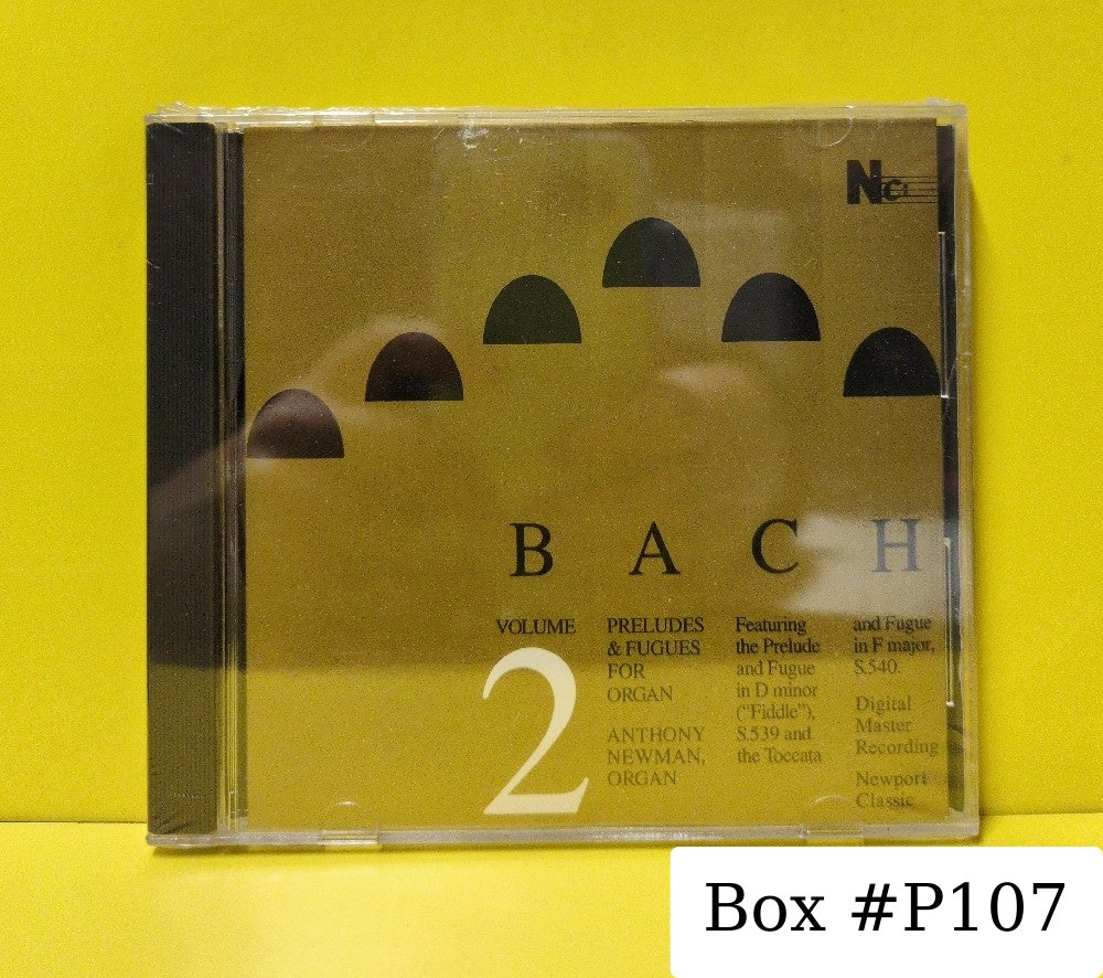 Johann Sebastian Bach, Anthony Newman - Bach: Preludes & Fugues For Organ Volume 2 - 1986 - NC 60002 - New - Sealed - CDs
