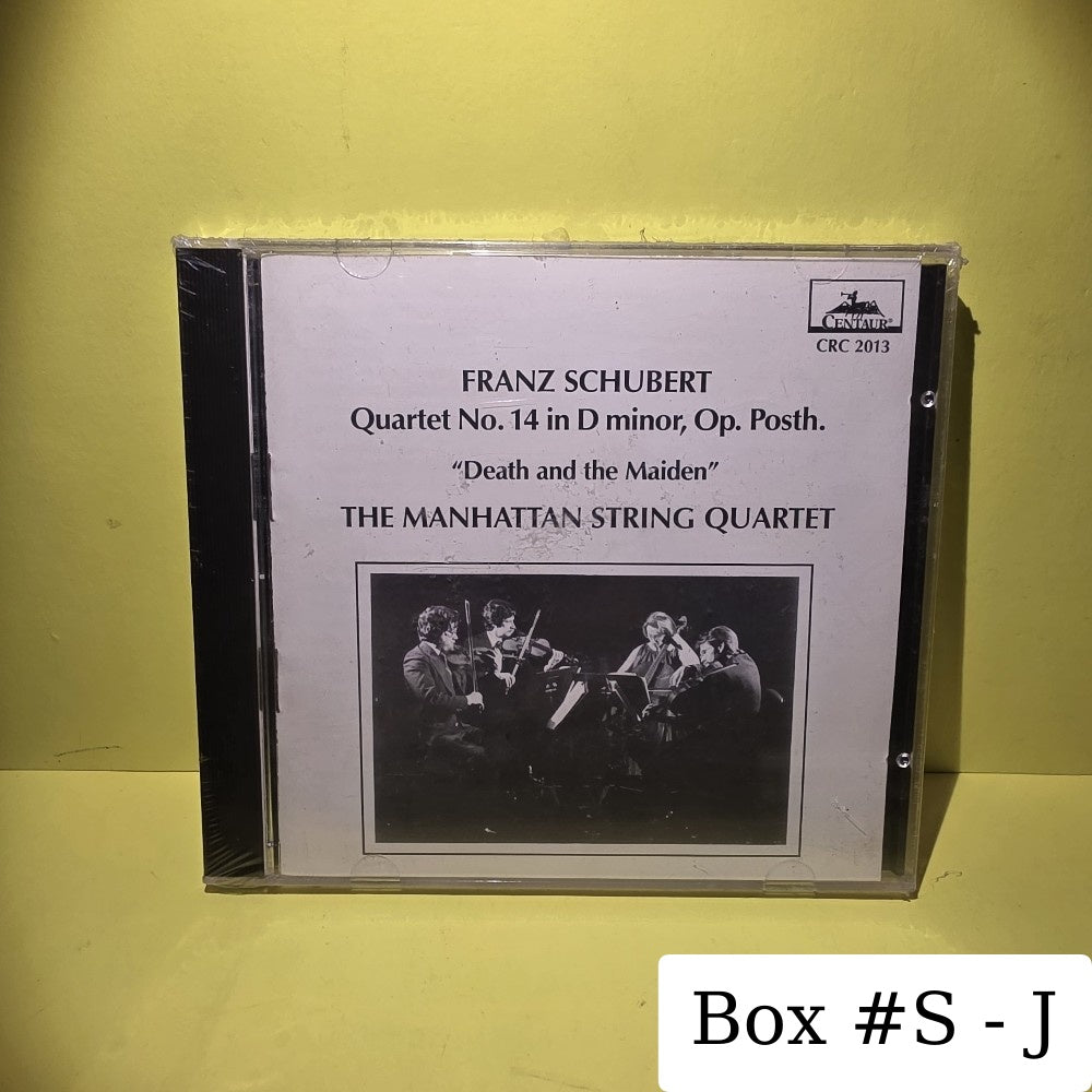 Franz Schubert / The Manhattan String Quartet  - Death And The Maiden - 1984 - CRC 2013 - New - Sealed - CDs