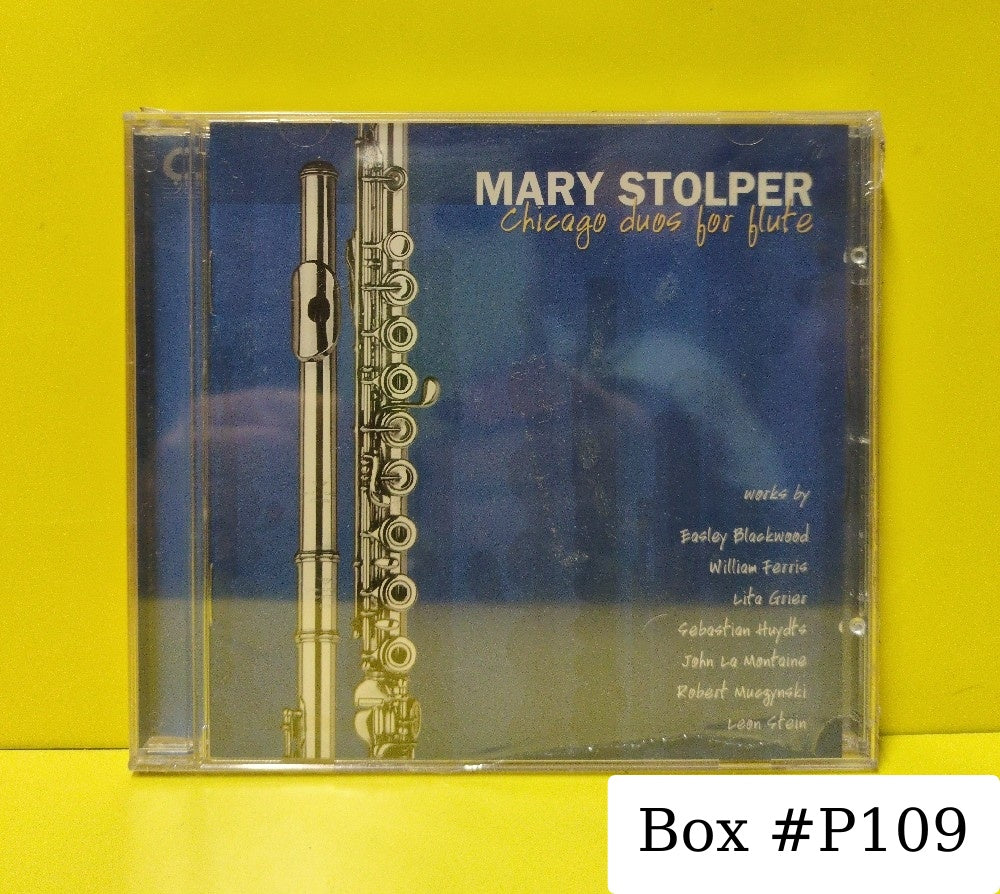 Mary Stolper - Chicago Duos For Flute - 2003 - CDR 90000 071 - New - Sealed - CDs