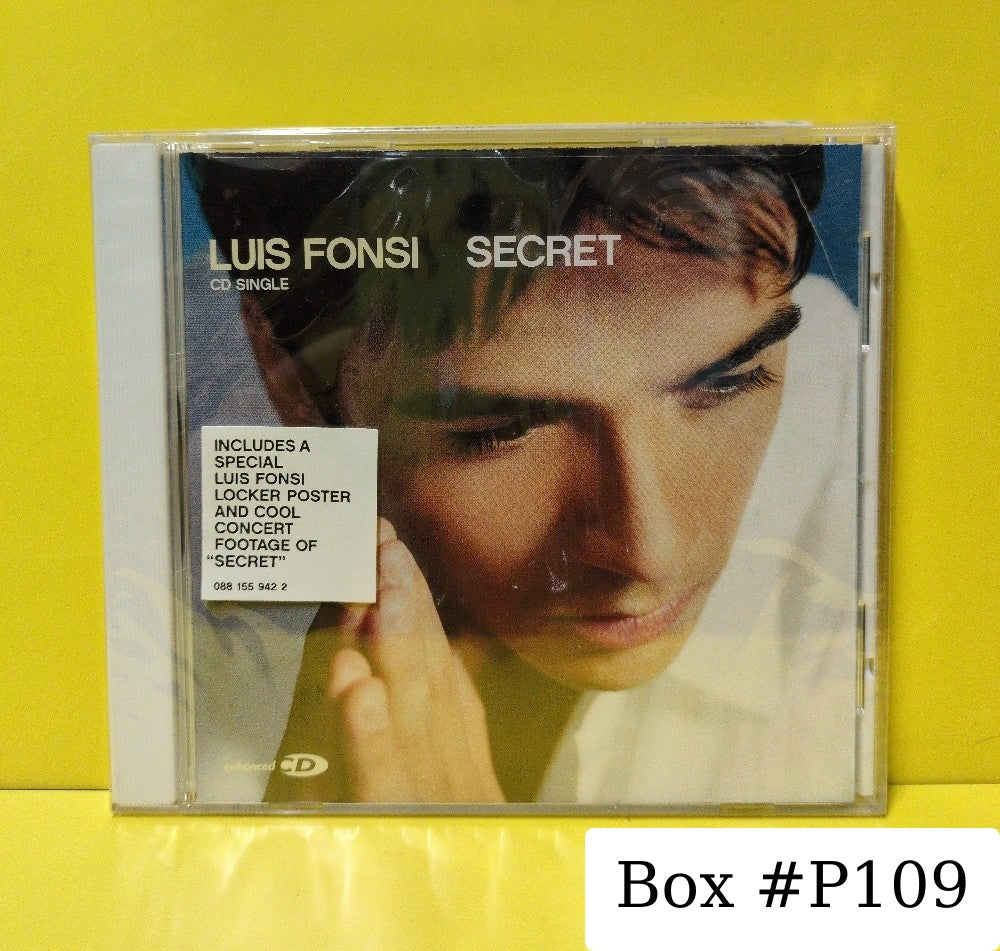 Luis Fonsi - Secret - 2002 - 088 155 942-2 - New - Sealed - CDs - CD Single - Enhanced