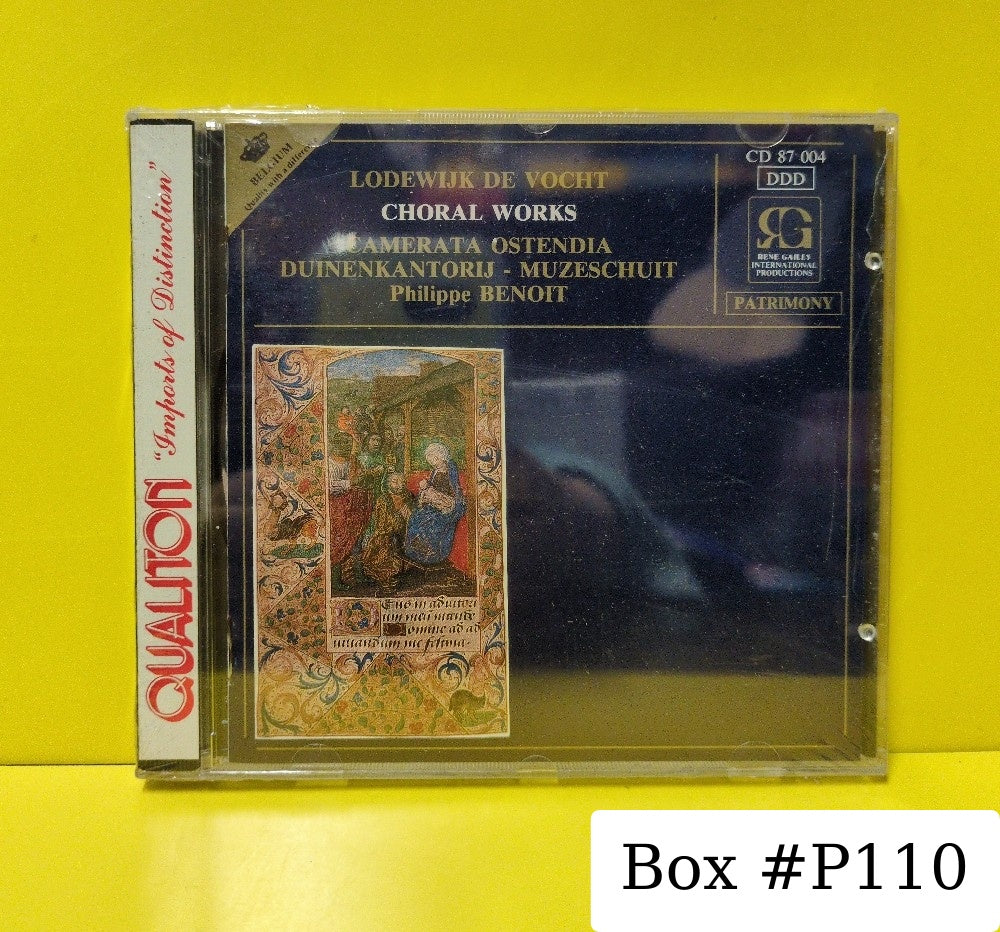 Camerata Ostendia, Duinenkantorij, Muzeschuit, Philippe Benoit, Lodewijk De Vocht - Lodewijk De Vocht - Choral Works - 1989 - CD 87 004 - New - Sealed - CDs - Belgium Import
