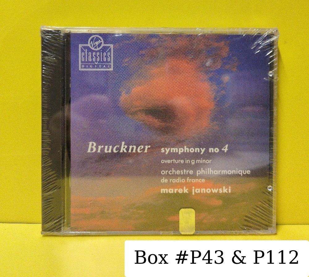 Anton Bruckner, Marek Janowski, Orchestra Philharmonique de Radio France - Symphony No. 4 / Overture in G minor - 1991 - VC 7 91206-2 - New - Sealed - CDs - UK Import